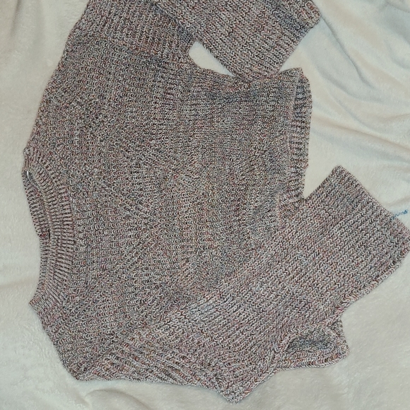 a.n.a CUTE multicolor bell sleeve cropped sweater! 😍 - Picture 1 of 4